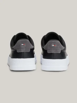 Sneakersy*Tommy Hilfiger Tenisówki Essential O Groszkowej Fakturze BLACK / BLACK