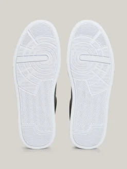 Sneakersy*Tommy Hilfiger Tenisówki Essential O Groszkowej Fakturze BLACK / BLACK