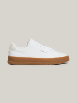 White Trainers|Sneakersy*Tommy Hilfiger Tenisówki Essential O Groszkowej Fakturze WHITE/GUM