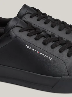 Sneakersy*Tommy Hilfiger Tenisówki Essential O Groszkowej Fakturze BLACK