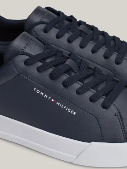 Sneakersy*Tommy Hilfiger Tenisówki Essential O Groszkowej Fakturze DESERT SKY