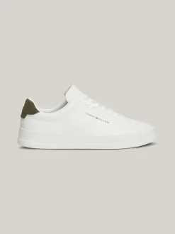 White Trainers|Sneakersy*Tommy Hilfiger Tenisówki Essential O Groszkowej Fakturze ARMY GREEN