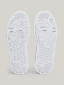 White Trainers|Sneakersy*Tommy Hilfiger Tenisówki Essential O Groszkowej Fakturze ROUGE