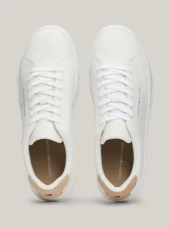 White Trainers|Sneakersy*Tommy Hilfiger Tenisówki Essential O Groszkowej Fakturze ECRU