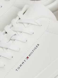 White Trainers|Sneakersy*Tommy Hilfiger Tenisówki Essential O Groszkowej Fakturze ECRU