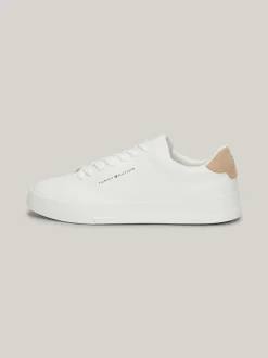 White Trainers|Sneakersy*Tommy Hilfiger Tenisówki Essential O Groszkowej Fakturze ECRU