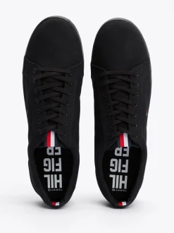 Sneakersy*Tommy Hilfiger Tenisówki Płócienne Sznurowane BLACK / BLACK