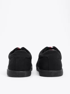 Sneakersy*Tommy Hilfiger Tenisówki Płócienne Sznurowane BLACK / BLACK