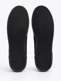 Sneakersy*Tommy Hilfiger Tenisówki Płócienne Sznurowane BLACK / BLACK