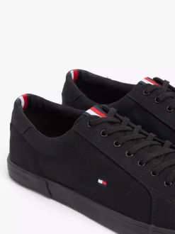 Sneakersy*Tommy Hilfiger Tenisówki Płócienne Sznurowane BLACK / BLACK