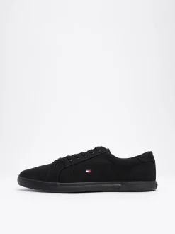 Sneakersy*Tommy Hilfiger Tenisówki Płócienne Sznurowane BLACK / BLACK