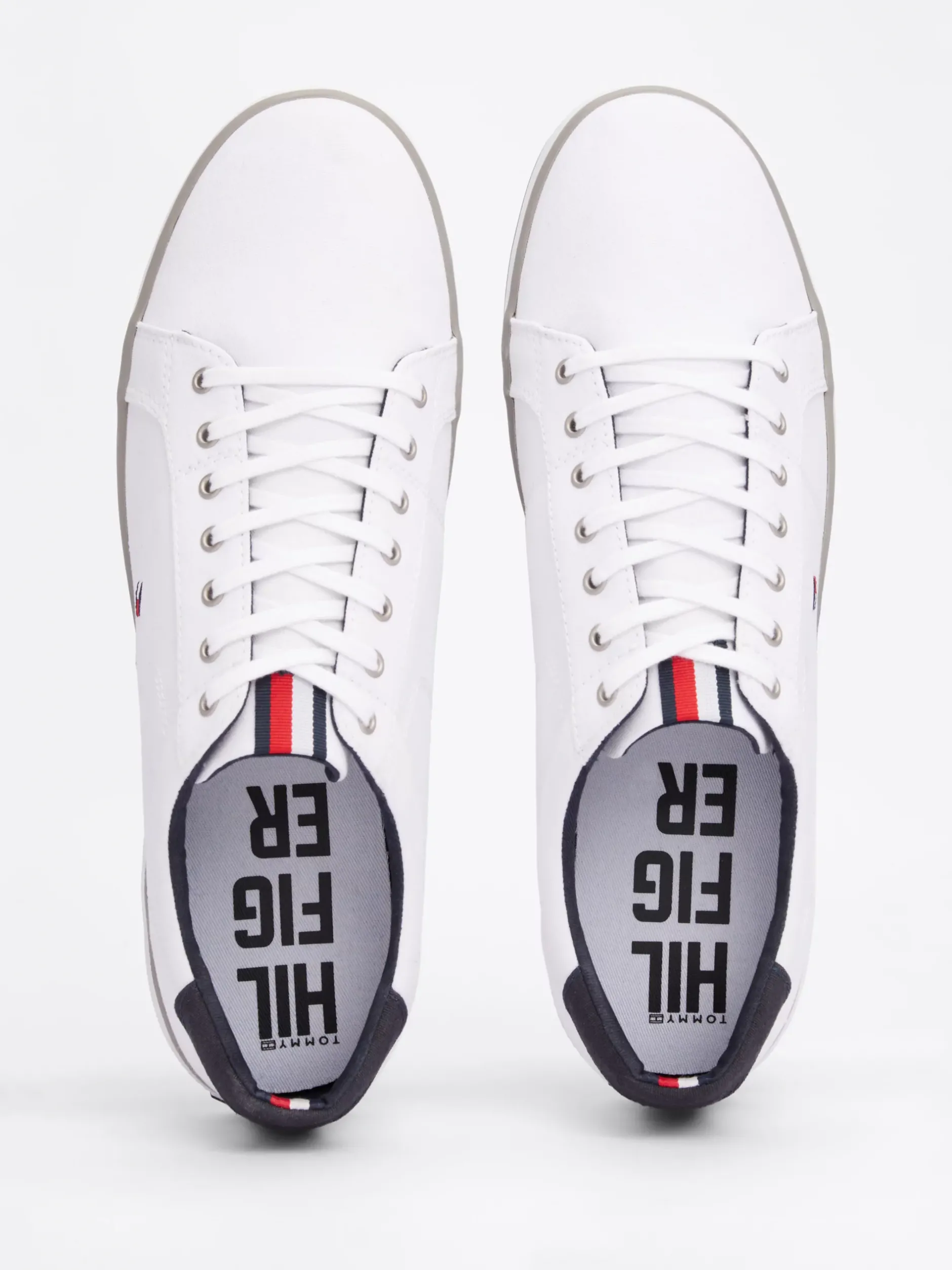 White Trainers|Sneakersy*Tommy Hilfiger Tenisówki Płócienne Sznurowane WHITE