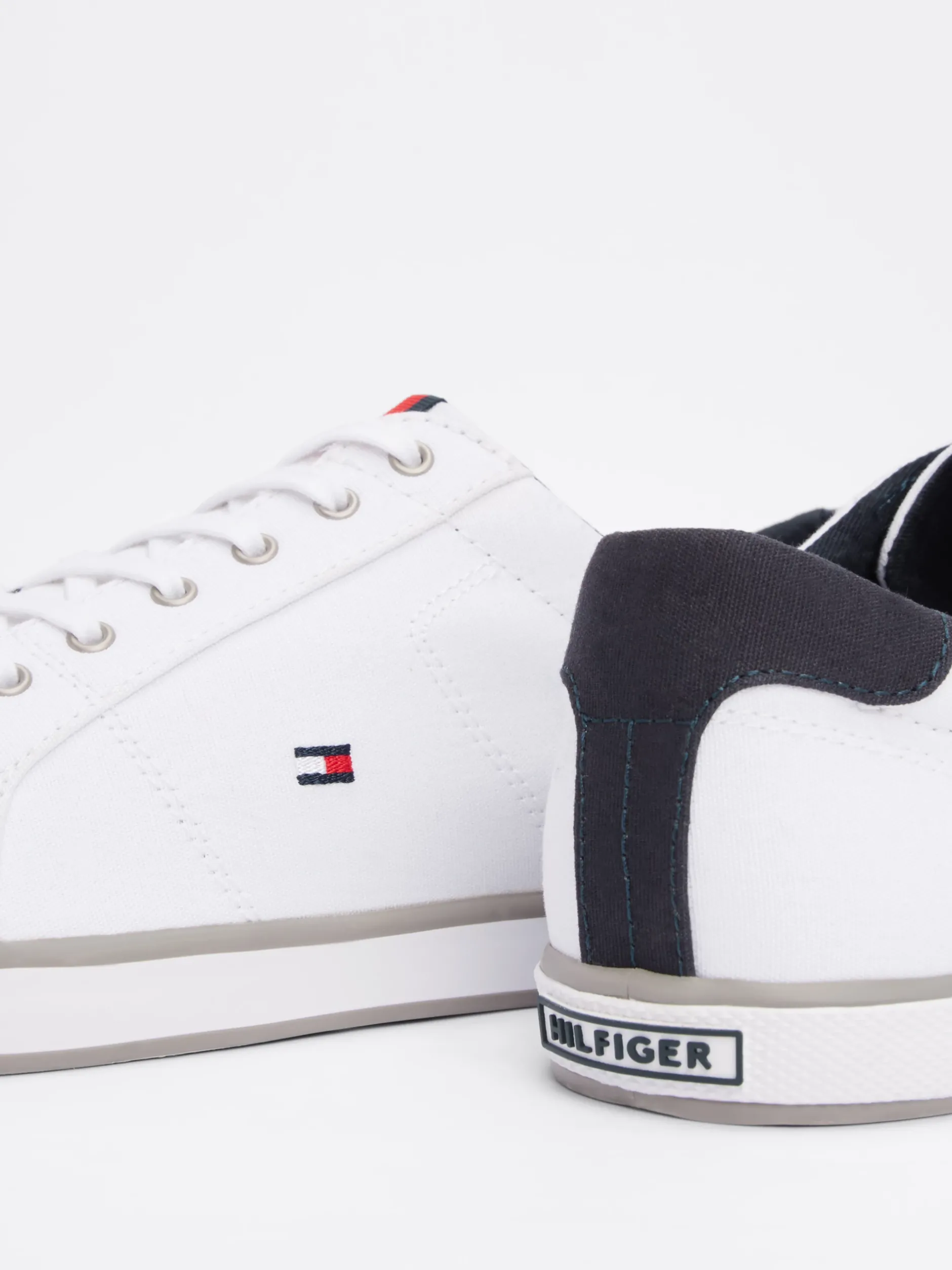 White Trainers|Sneakersy*Tommy Hilfiger Tenisówki Płócienne Sznurowane WHITE