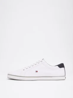 White Trainers|Sneakersy*Tommy Hilfiger Tenisówki Płócienne Sznurowane WHITE