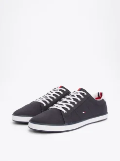 Sneakersy*Tommy Hilfiger Tenisówki Płócienne Sznurowane MIDNIGHT