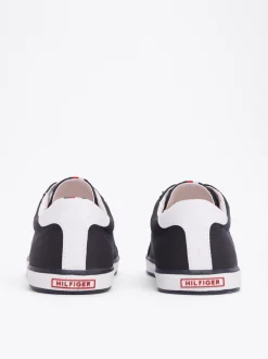 Sneakersy*Tommy Hilfiger Tenisówki Płócienne Sznurowane MIDNIGHT