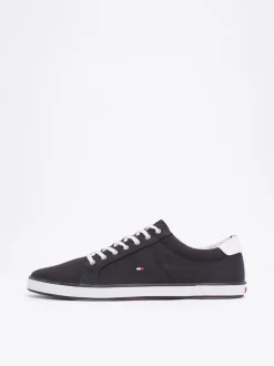 Sneakersy*Tommy Hilfiger Tenisówki Płócienne Sznurowane MIDNIGHT