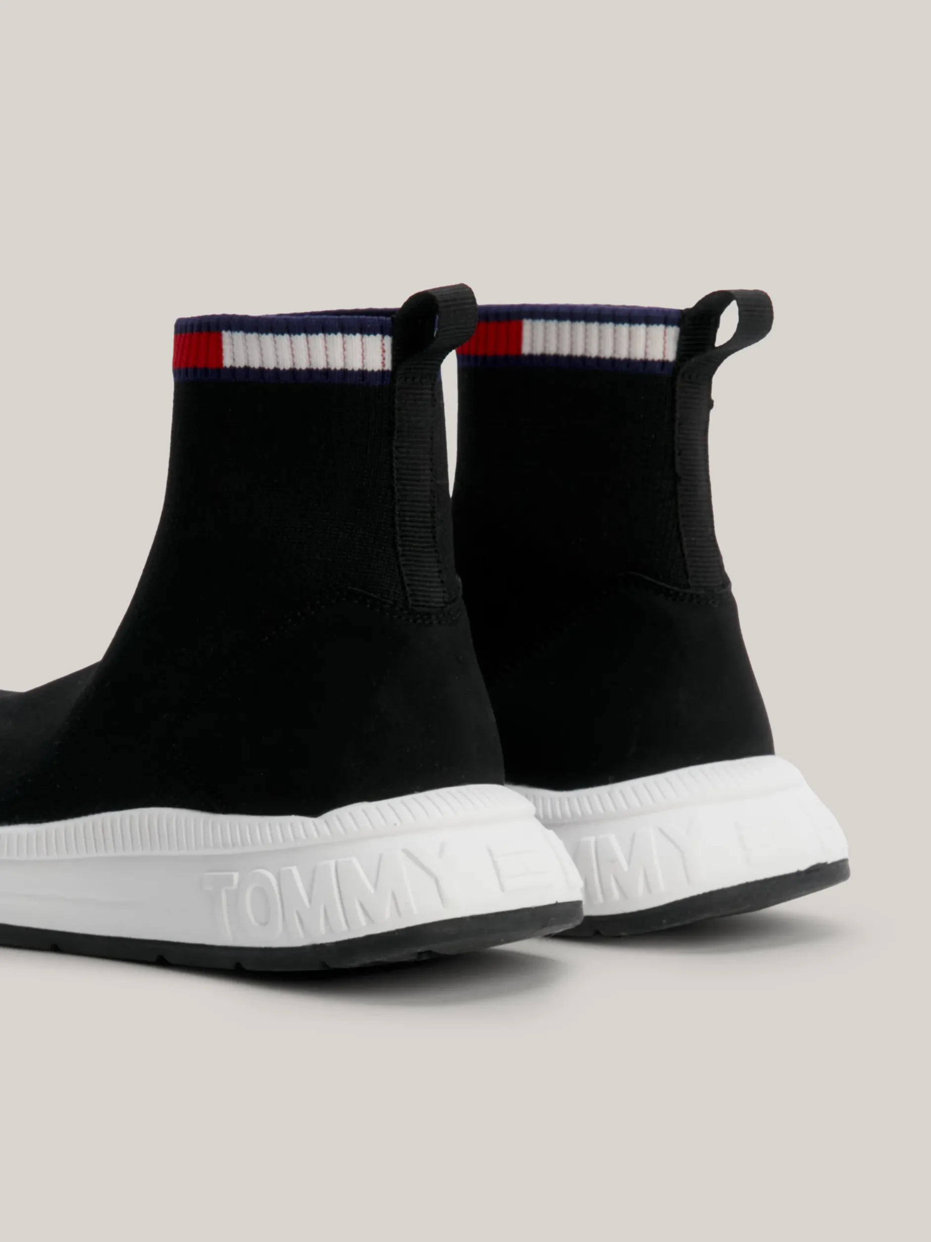 Obuwie I Akcesoria|Obuwie I Akcesoria*Tommy Hilfiger Tenisówki Skarpetkowe Z Sygnowaną Tasiemką BLACK