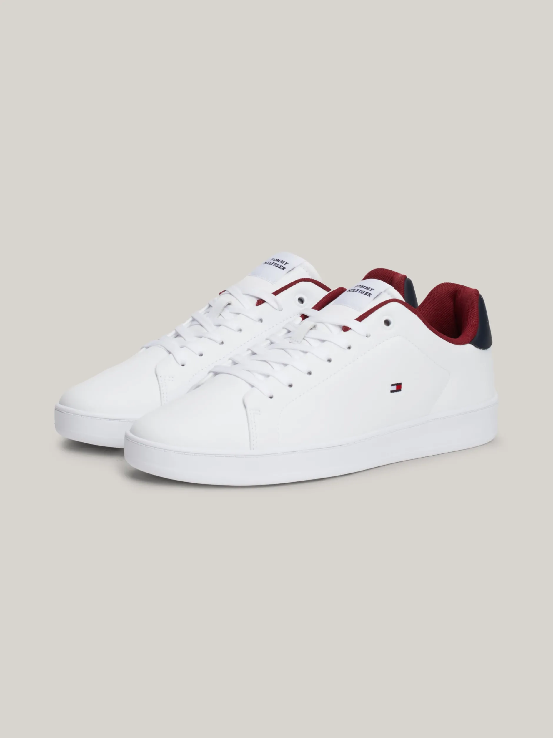White Trainers|Sneakersy*Tommy Hilfiger Tenisówki Z Podeszwą Typu Cupsole WHITE