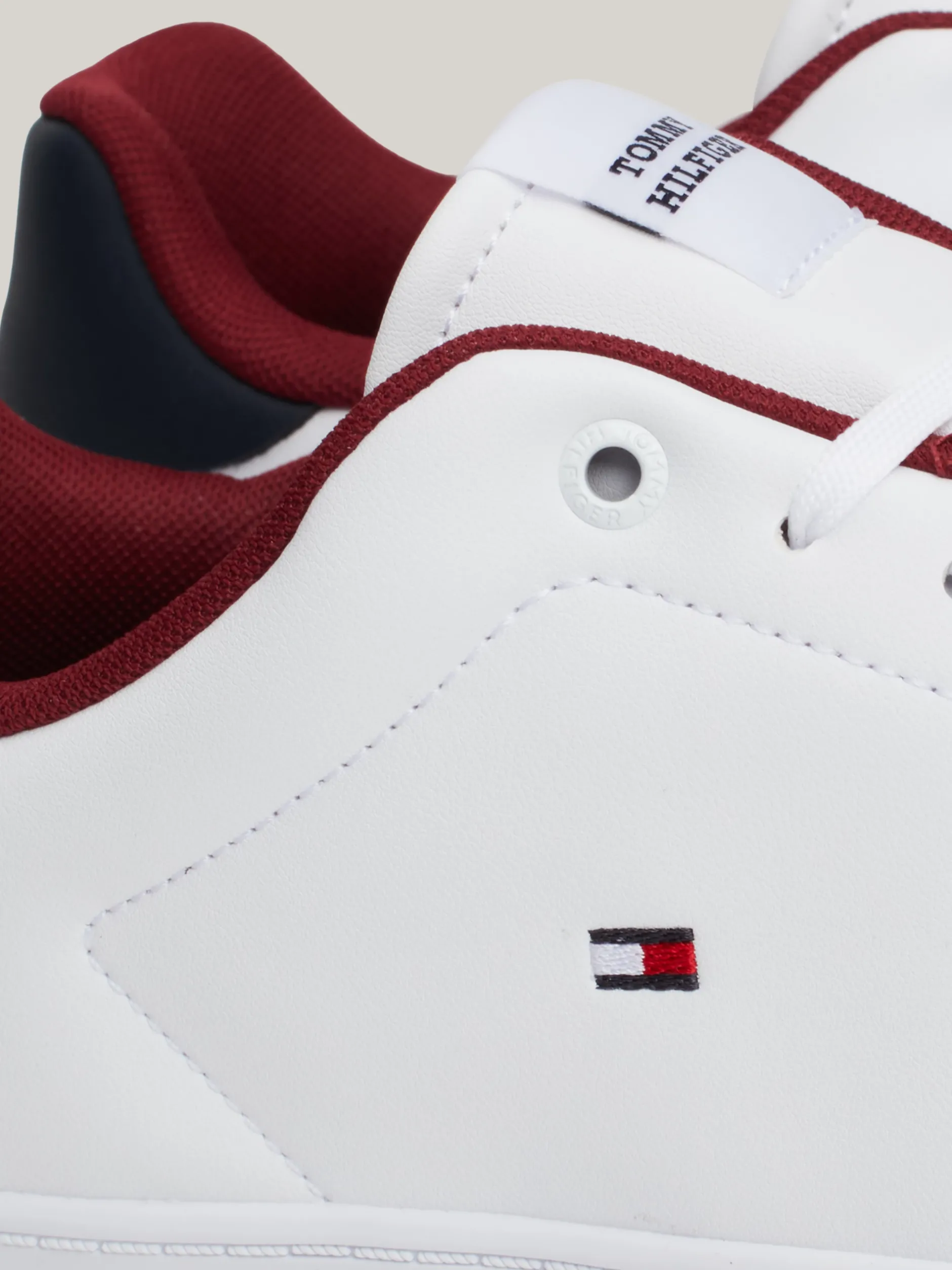White Trainers|Sneakersy*Tommy Hilfiger Tenisówki Z Podeszwą Typu Cupsole WHITE