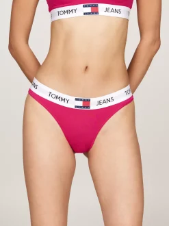 Figi|Bielizna*Tommy Hilfiger Thongi Heritage Z Logo Na Pasku GYPSY ROSE