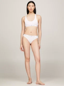 Figi|Bielizna*Tommy Hilfiger Thongi Hilfiger Icon Z Logo W Talii LIGHT PINK