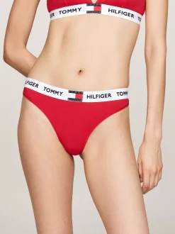 Figi|Bielizna*Tommy Hilfiger Thongi TH Heritage Z Logo PRIMARY RED