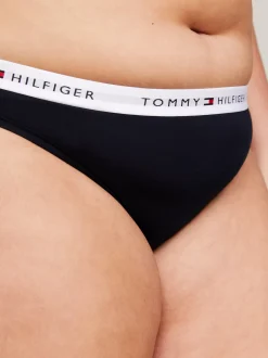 Figi|Bielizna*Tommy Hilfiger Thongi Tommy Icons Curve Z Logo Na Pasku DESERT SKY