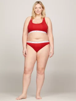 Figi|Bielizna*Tommy Hilfiger Thongi Tommy Icons Curve Z Logo Na Pasku PRIMARY RED