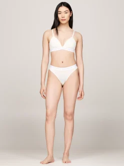Figi|Bielizna*Tommy Hilfiger Thongi Z Dopasowanym Kolorystycznie Logo IVORY