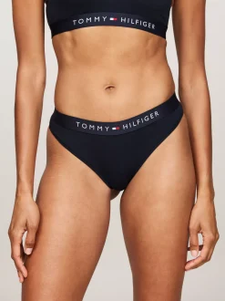 Figi|Bielizna*Tommy Hilfiger Thongi Z Elastycznym Paskiem Z Logo TH DESERT SKY