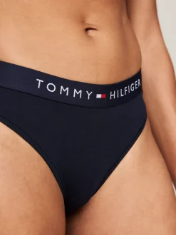 Figi|Bielizna*Tommy Hilfiger Thongi Z Elastycznym Paskiem Z Logo TH DESERT SKY