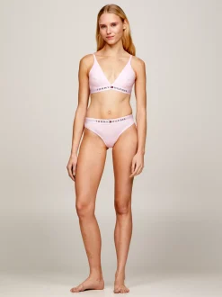 Figi|Bielizna*Tommy Hilfiger Thongi Z Elastycznym Paskiem Z Logo TH LIGHT PINK