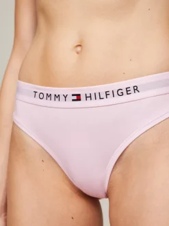 Figi|Bielizna*Tommy Hilfiger Thongi Z Elastycznym Paskiem Z Logo TH LIGHT PINK
