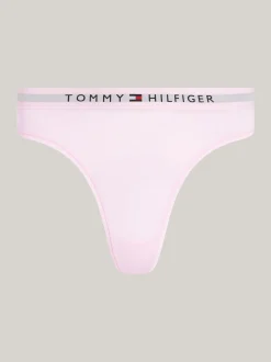 Figi|Bielizna*Tommy Hilfiger Thongi Z Elastycznym Paskiem Z Logo TH LIGHT PINK