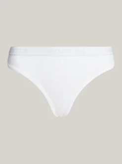 Figi|Bielizna*Tommy Hilfiger Thongi Z Logo Hilfiger Monotype W Talii WHITE