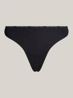 Figi|Bielizna*Tommy Hilfiger Thongi Z Logo W Kolorze Tła BLACK