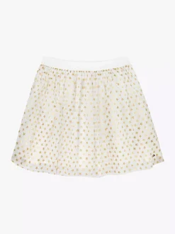 Spodnie, Szorty I Spódnice*Tommy Hilfiger Tiulowa Spódnica Z Motywem Gwiazdek ANCIENT WHITE ALLOVER