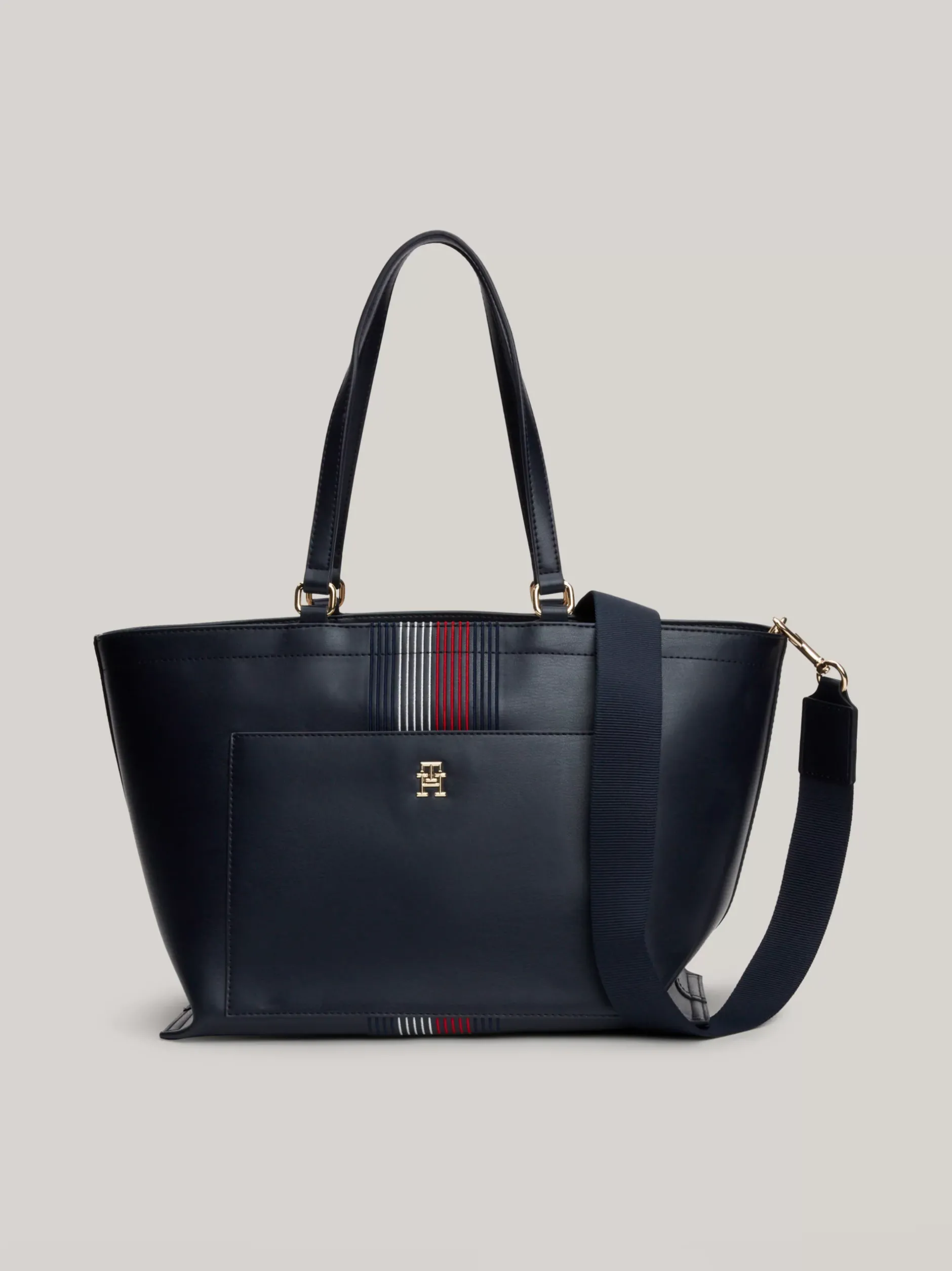 Torebki Tote*Tommy Hilfiger Torba Corporate Typu Tote Z Monogramem SPACE BLUE