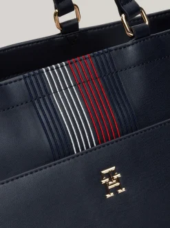 Torebki Tote*Tommy Hilfiger Torba Corporate Typu Tote Z Monogramem SPACE BLUE