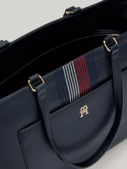Torebki Tote*Tommy Hilfiger Torba Corporate Typu Tote Z Monogramem SPACE BLUE