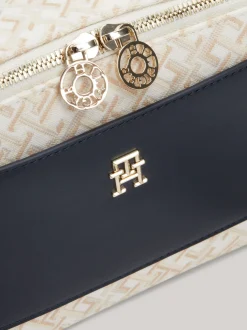 Torebki Na Pasku*Tommy Hilfiger Torba Na Aparat Z żakardowego Płótna SPACE BLUE