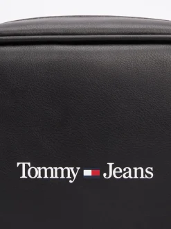 Torebki Na Pasku*Tommy Hilfiger Torba Na Aparat Z Paskiem Na Ramię I Logo BLACK