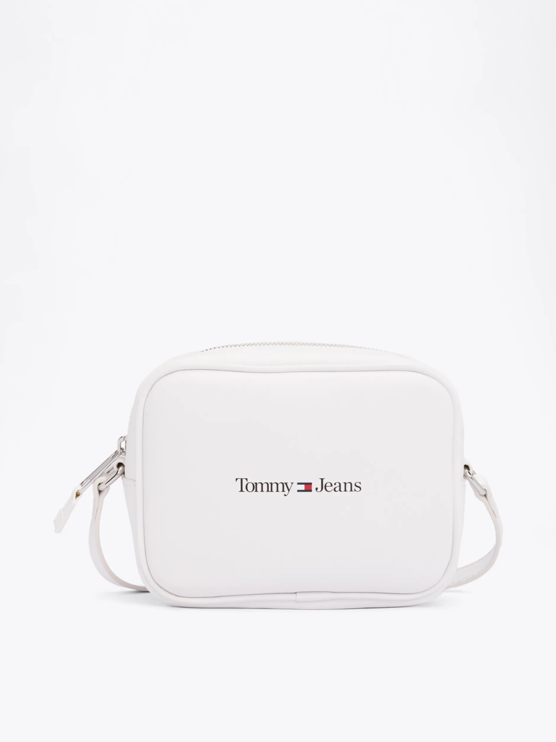 Torebki Na Pasku*Tommy Hilfiger Torba Na Aparat Z Paskiem Na Ramię I Logo WHITE