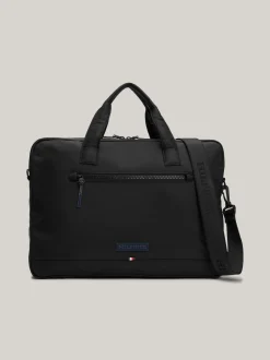 Torby Na Laptopa*Tommy Hilfiger Torba Na Laptop Z Monotypowym Logo Hilfiger BLACK
