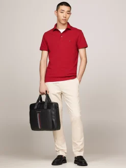 Torby Na Laptopa*Tommy Hilfiger Torba Na Laptopa Z Kontrastową Kieszenią BLACK