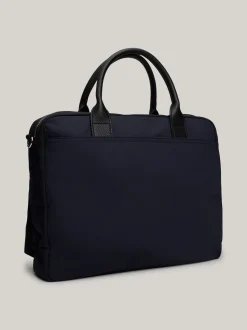 Torby Na Laptopa*Tommy Hilfiger Torba Na Laptopa Z Naszywką Z Logo SPACE BLUE