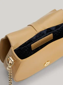 Torebki Na Pasku*Tommy Hilfiger Torba Na Ramię Heritage Z łańcuszkiem CLASSIC KHAKI