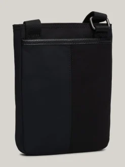Torebki Na Pasku*Tommy Hilfiger Torba Na Ramię O Mieszanych Fakturach BLACK