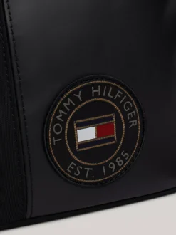 Torebki Na Pasku*Tommy Hilfiger Torba Na Ramię O Mieszanych Fakturach BLACK